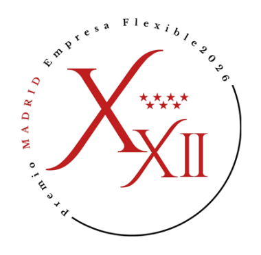 Sello XXII Premios Madrid Empresa Flexible